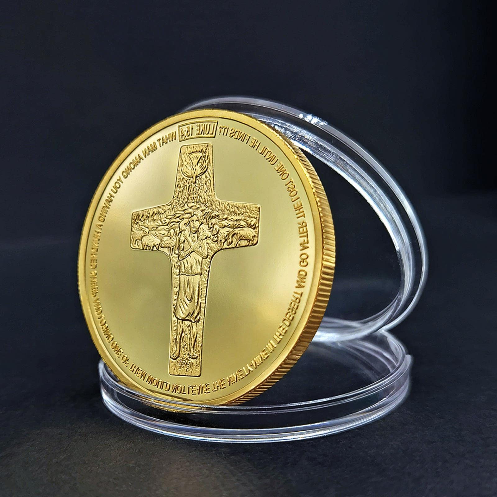 YAOWEN 2PCS The 266th Pope of the Catholic Church Pope Francis Souvenir Coin  Collectible Gold Plated Commemorative Coin Standard,q : Amazon.de: Toys