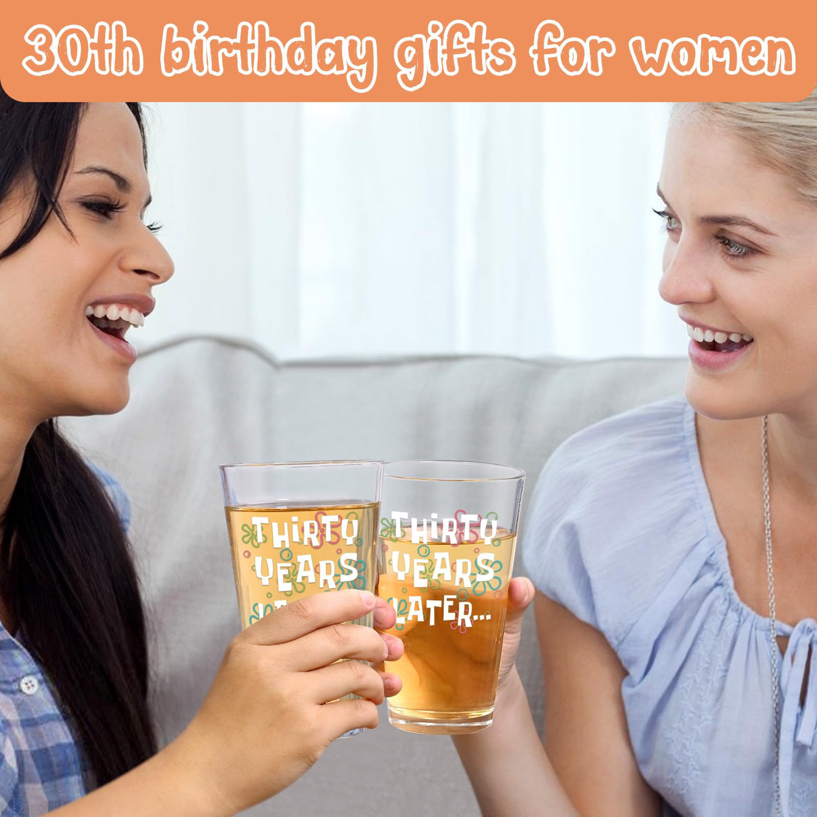 30th Birthday Beer Glass - Gift for Men & Women -4 30th Birthday Beer Glass - Gift for Men & Women -4