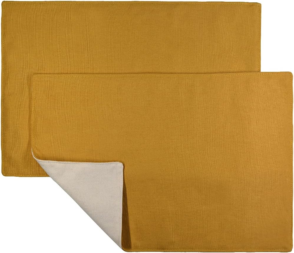 Kyosama ランチョンマット 食卓マット 厚手 布製 テーブルクロス 吸水 速乾 おしゃれ 和風 撥水