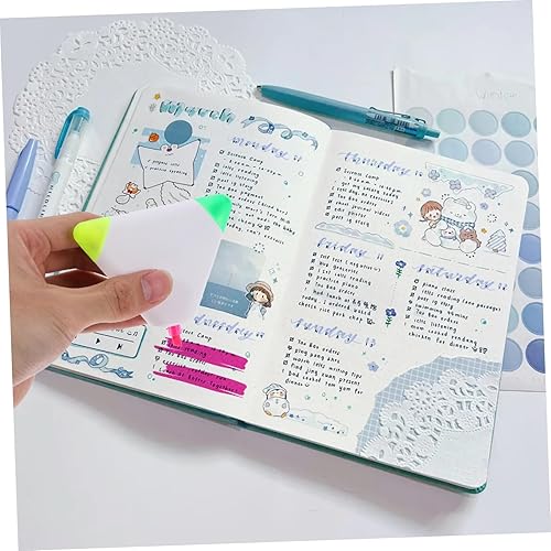 Miniatura 5 de Rotulador fluorescente con diseño de triángulo, marcadores de libros novedosos para uso escolar y oficina para tomar notas y resaltar documentos