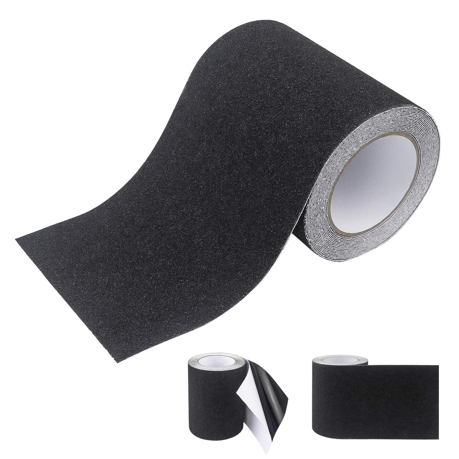 Ruban de traction antidérapant de 15,2 cm x 10,9 m - Pour extérieur - Adhésif abrasif à haute adhérence - Pour intérieur et extérieur - Noir