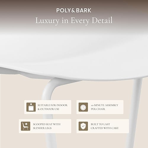 Miniatura 114 de POLY & BARK Isla - Juego de 3 taburetes de bar para cocina, taburetes de bar de altura de mostrador, taburetes de bar para interiores y exteriores,