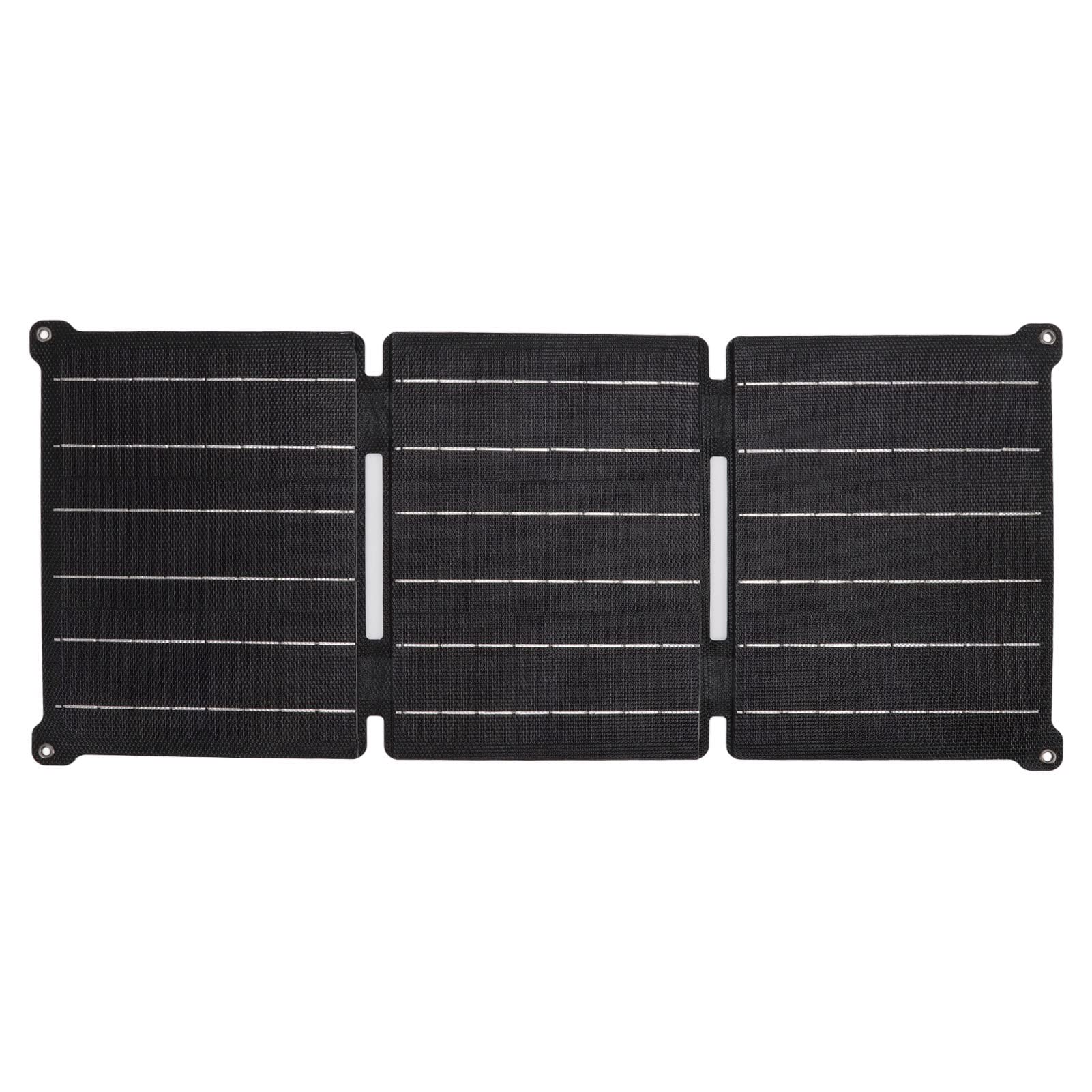 Caricabatterie Solare Pieghevole, Pannello Solare Portatile Impermeabile IPX6 da 21 W Caricabatterie per Telefono con Doppia Uscita CC USB per Campeggio Escursionismo Telefoni Power Bank
