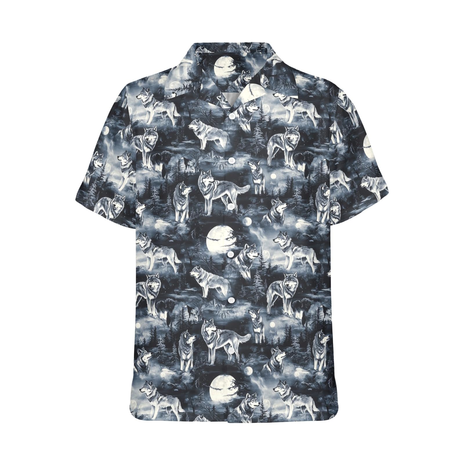 HUGLAZY Halloween Shirt Men Hawaiian Shirt Button Down Short Sleeve Shirts Funny Party Outfit