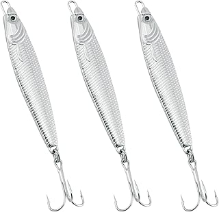 Dr.Fish Fishing Jigs Jigging Spoon Saltwater Fishing Lure Casting Metal Spoon Surf Fishing Mackerel Striper Lures Stinger Bluefish Vertical Diamond Jig