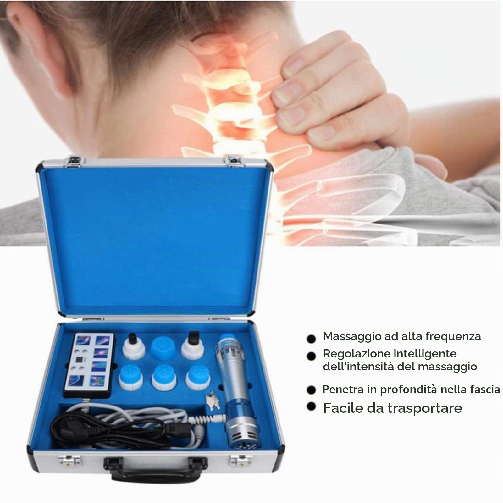 Macchina Per Terapia Ad Onde D'urto Extracorporea Macchina Per Onde D'urto ED Per Disfunzione Erettile E Trattamento ED E Alleviare Il Dolore Con 7 Teste Di Massaggio