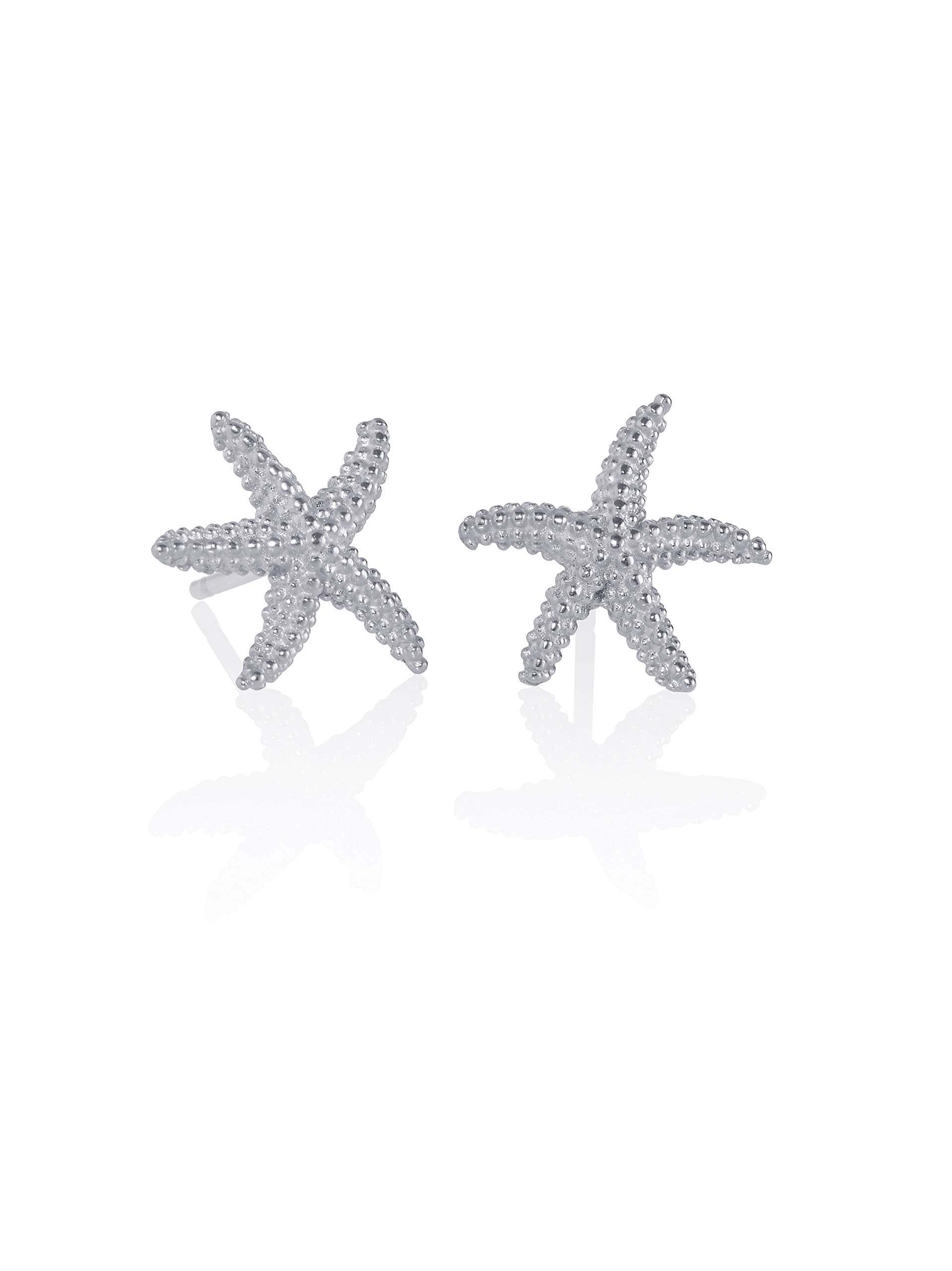 Ciondoli pendenti per braccialetti Pandora - Perla charm stella marina fantasia in argento sterling 925, regali di gioielli per donne Ciondoli pendenti per braccialetti Pandora - Perla charm stella