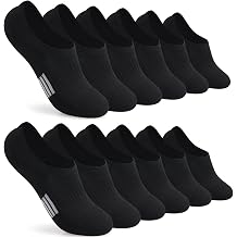 No Show Socks Womens Cushioned Low Cut Invisible Footies for Running Athletic Gym Ankle Socks 6 Pairs
