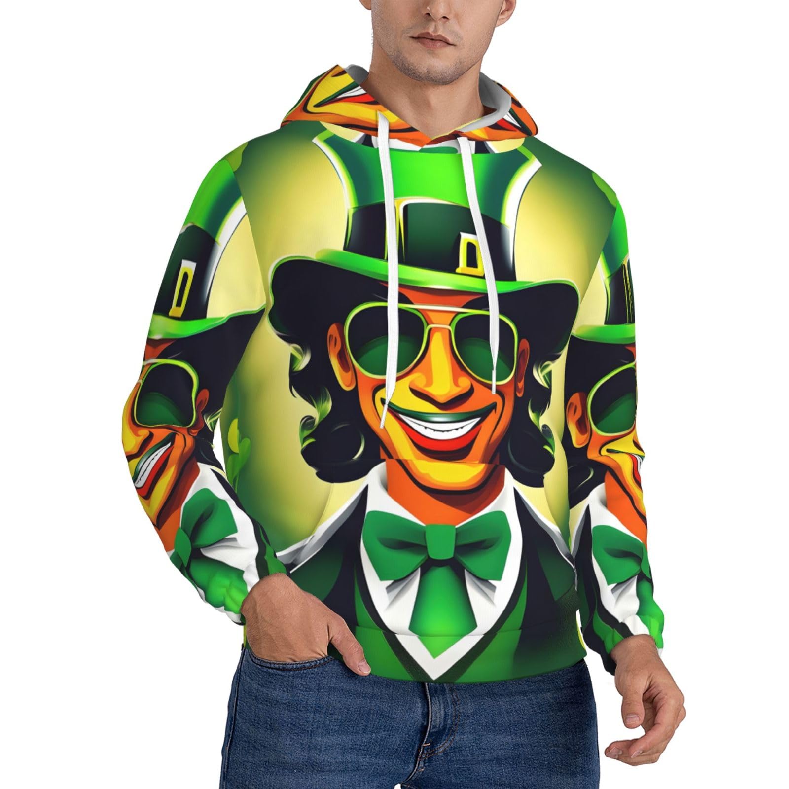 Sweat à capuche Happy St Patrick confortable unisexe avec poche - 8