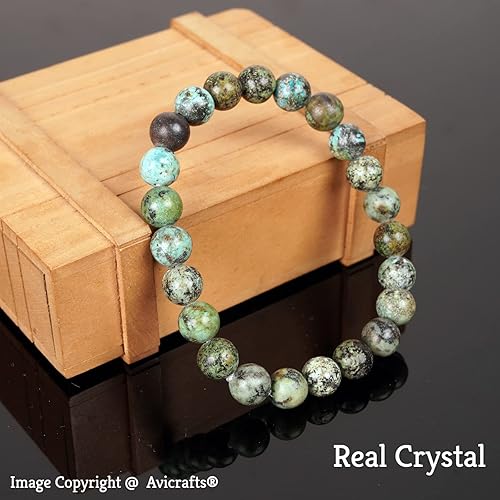 Miniatura 7 de Turquoise Bracelet African Turquoise Jasper Bracelet Bracelets for Women Gift for Her Women Bracelet Men Bracelet Yoga Bracelet