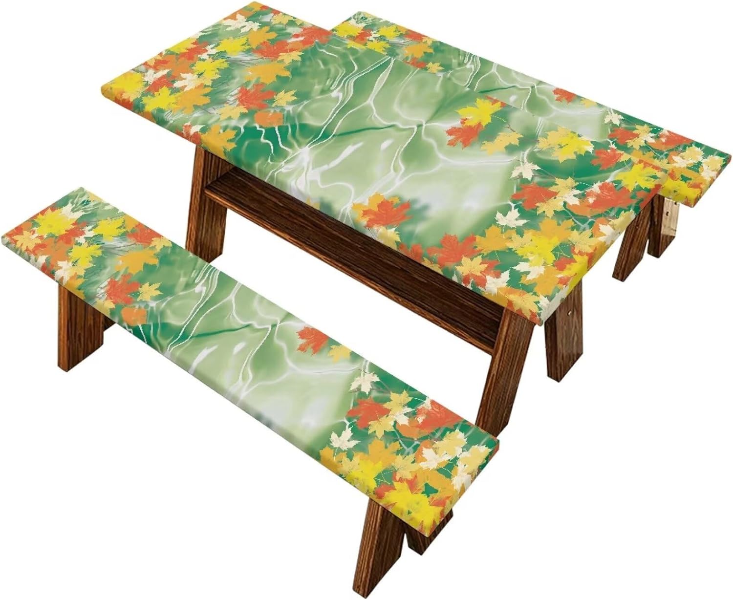 Ghost Table Cover with Bench Covers Washable Rectangle Table Cover Outdoor Patio Camping Essentials Halloween Picnic Table and Chair Decorative Cover