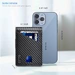 Zitahli Slim RFID Wallets for Men, Money Clip Bifold Leather Wallet Minimalist Mens Wallet with ID Window and 12 Card Slots Gift Box