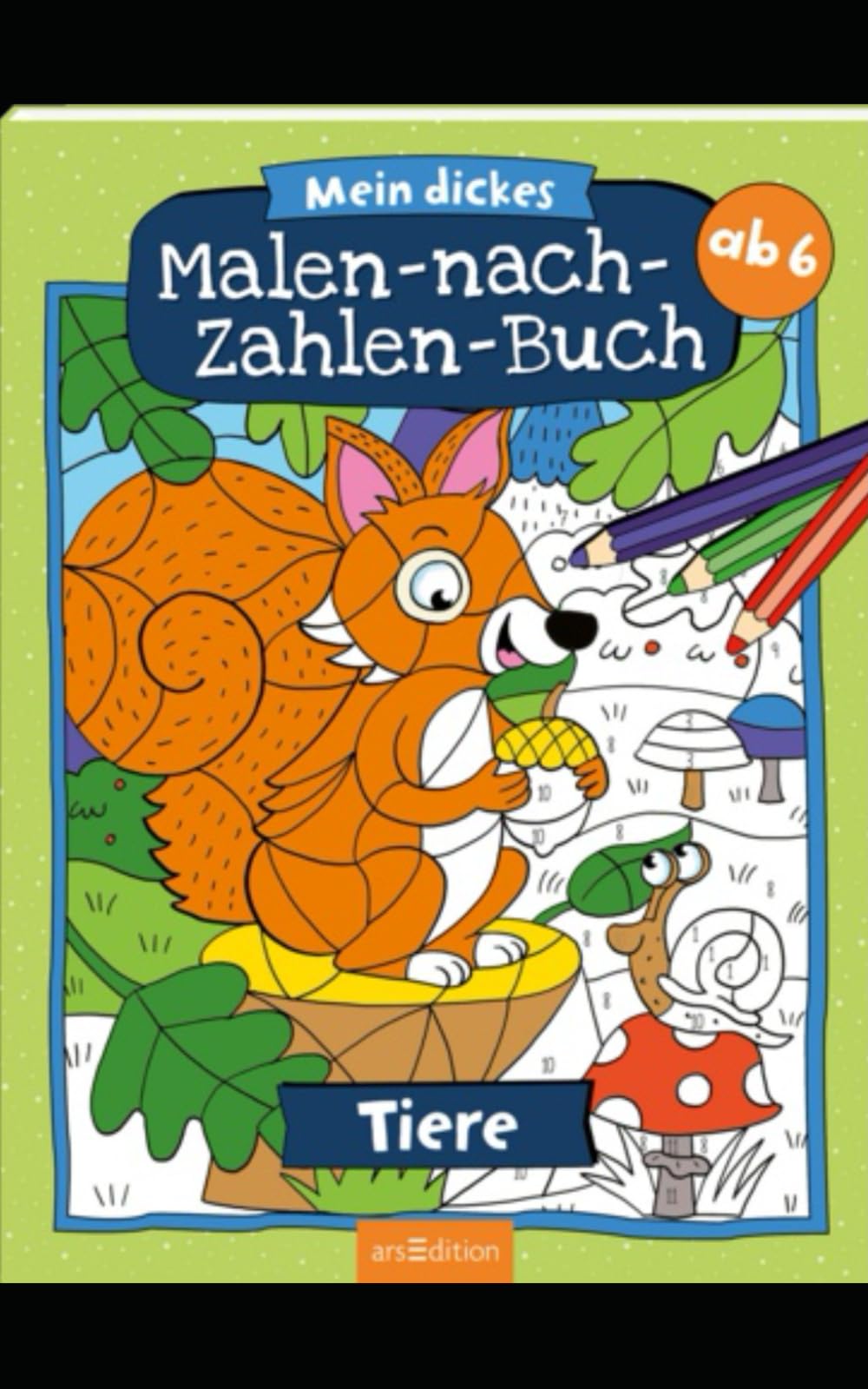 Tiermalbuch: Malen nach Zahlen