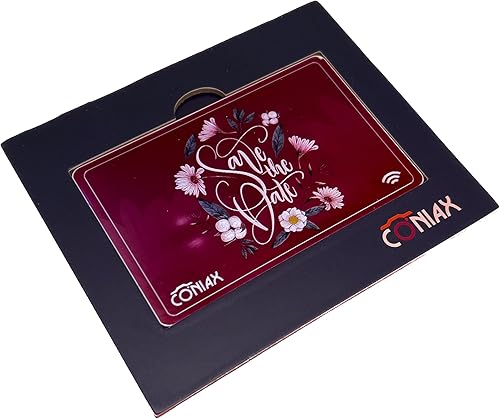 Miniatura 5 de Imán de nevera de boda con chip NFC, simplemente toca el álbum de fotos digital sin aplicación (imán de boda #4)