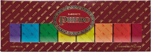Phebo Caixa de Sabonetes, Vinho, 90g, 8 unidades