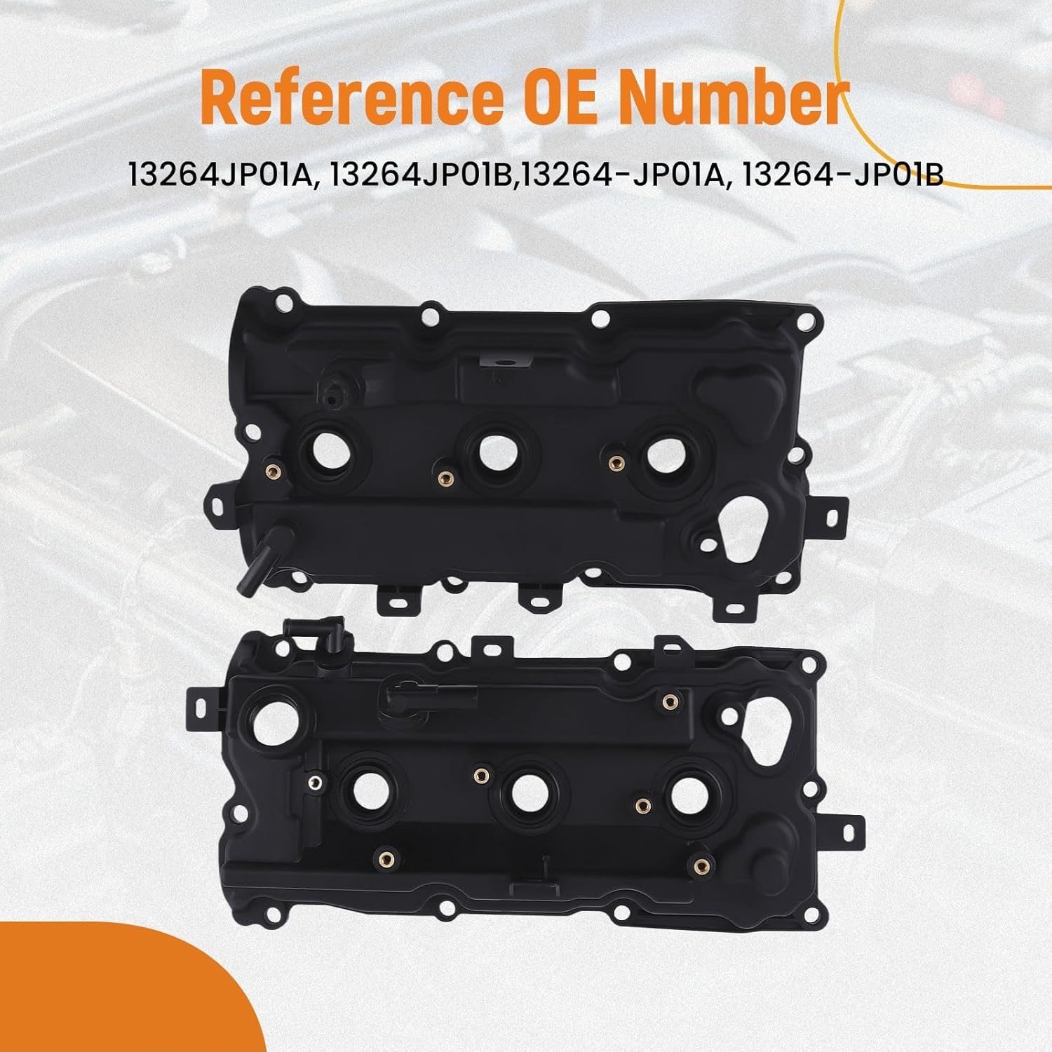 maXpeedingrods Left & Right Engine Valve Cover for Nissan Murano 2009-2014, for Quest 2011-2014 3.5L V6 Replacement 13264JP01A 13264-JP01B