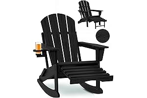 4-in-1 Adirondack Chair with Foldable Ottoman