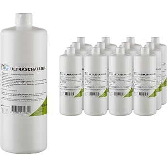 Medicalcorner24 Ultrasonic gel sonograph contact gel conductive gel 12 x 1 liter bottle 12 x 1000 ml