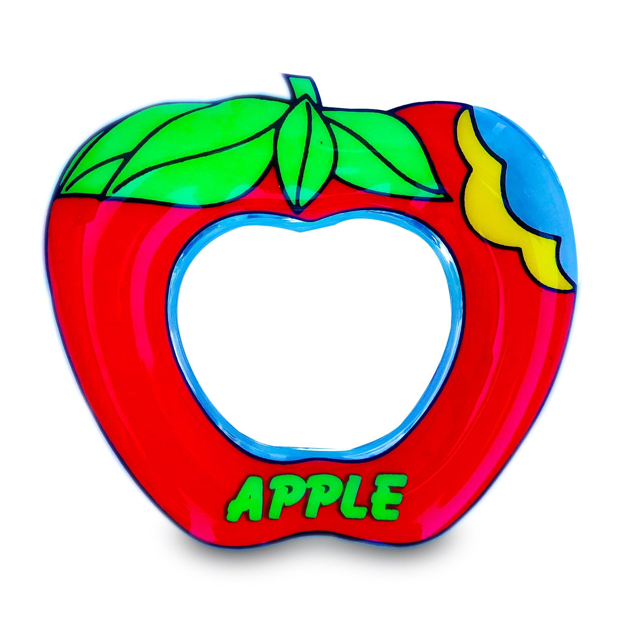 Zomaark Baby Teether - Apple Shape, BPA-Free, 100% Food Grade - Safe Teething Toy for Newborns and Babies Above 3 Months - Fruit Teether Newborn Baby Toys-image-2