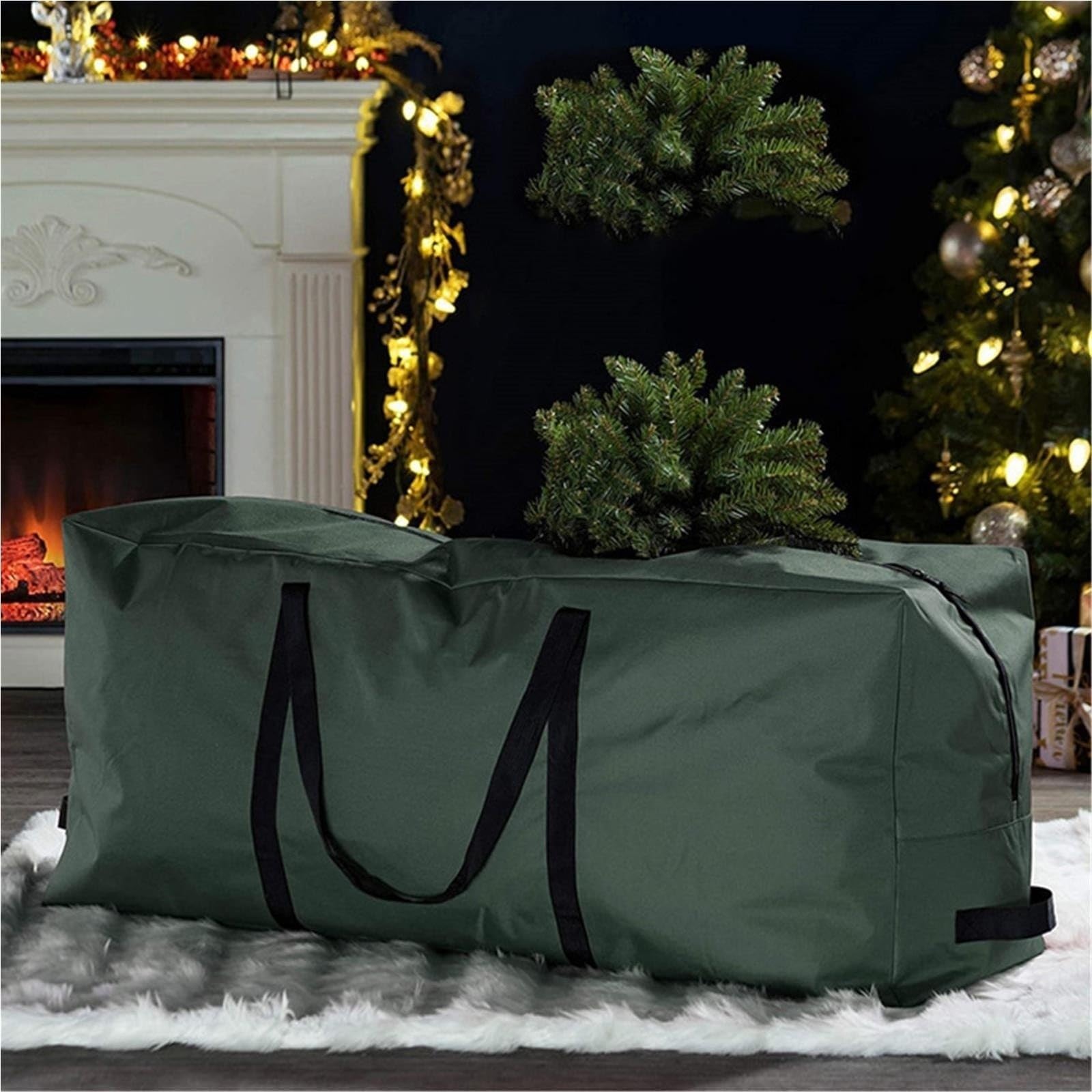 Borsa pieghevole for la conservazione della ghirlanda dell'albero di Natale