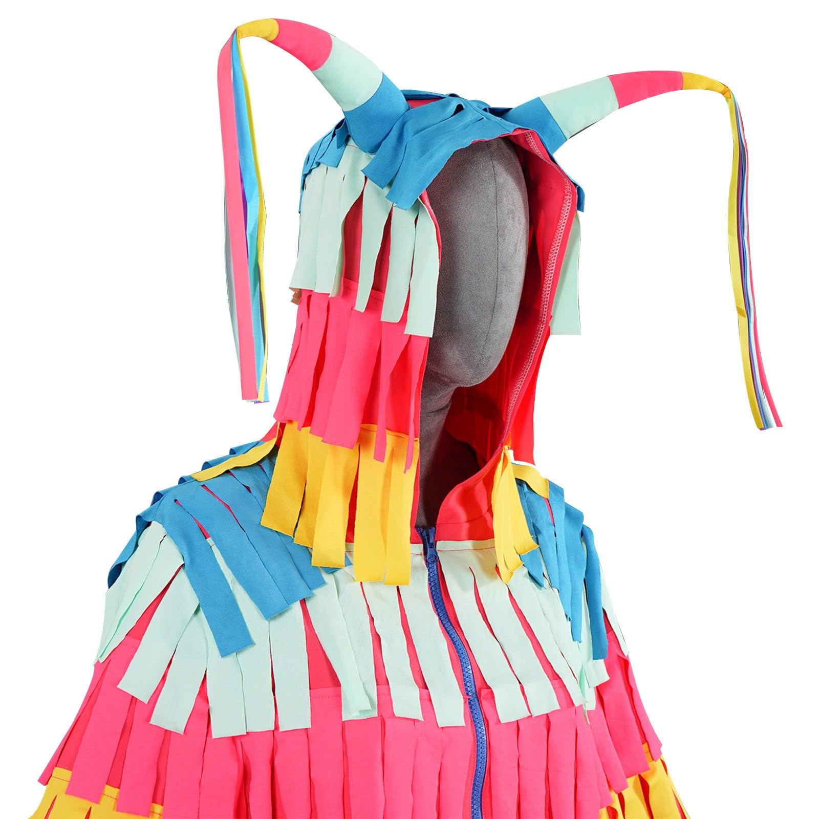 Karneval Kostüm Damen Und Herren Piñata Overall Stulpen Mehrfarbiger Beinstulpen Lustiges Fiesta Outfit Halloween Cosplay Unisex Einteiler Faschingskostüm