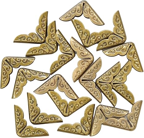 Amazon 手作り工房 My Mama コーナー金具 約14mm 個入 3色 アンティークゴールド アクセサリーパーツ 通販