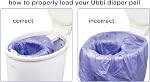 Ubbi Sacs en plastique pour seau à couches, sacs jetables pour déchets de bébé, 3 paquets, 75 unités, sacs de 13 gallons | Sacs jetables pour déchets de bébé, fabriqués à partir de 50 % de matériaux recyclés, chaque sac peut contenir jusqu'à 50 couches de nouveau-né