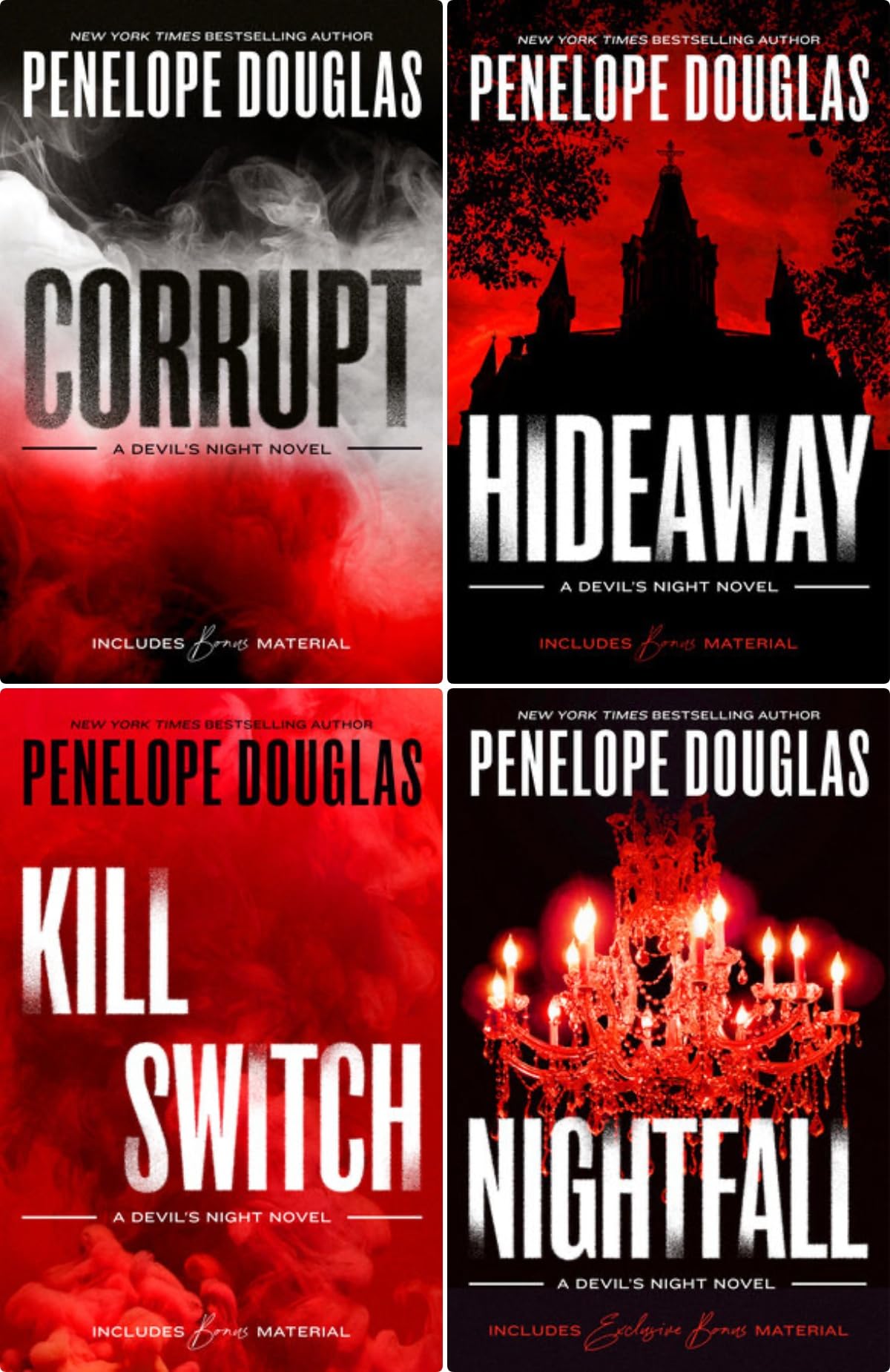 Devil's Night Series 4 Books Set - Corrupt, Hideaway, Kill Switch