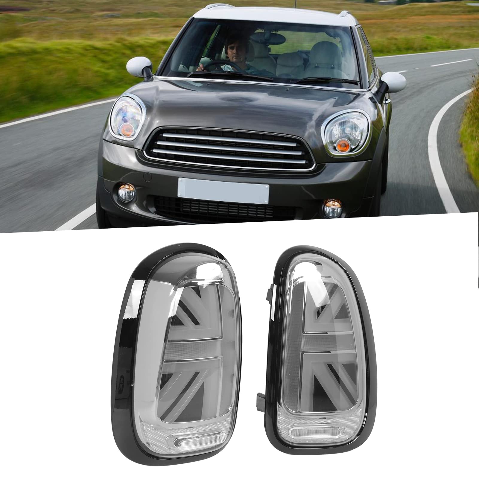 MINI ユニオンジャック LEDテールライトR60 2010-2016 Amazon | JCW ユニオンジャック LED テールライト、シーケンシャル