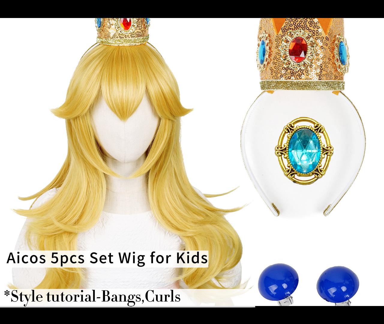 ZNVZTE Costume de princesse Peach pour adulte avec couronne, robe de princesse Peach pour Halloween, cosplay ZNVZTE Costume de princesse Peach pour adulte avec couronne, robe de princesse Peach pour Halloween, cosplay