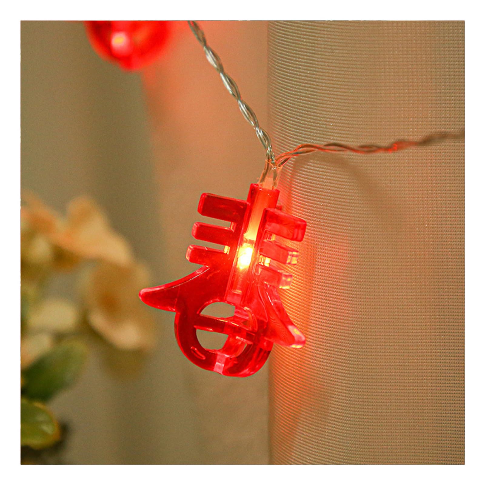 Catena Luminosa Di Capodanno|Luci Natalizie Per Decor Festival|Luci Bianche Calde A LED Luce Ambientale In Filo Di Rame Per Il Patio Della Camera Da Letto Di Natale,B,3m(9.8 piedi)-20LED-USB