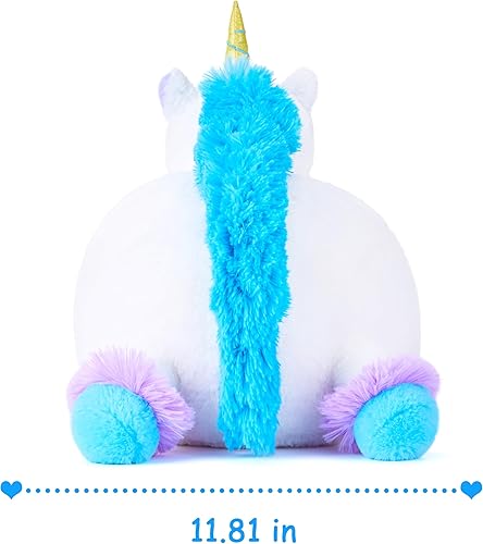 Miniatura 3 de Juguete de peluche grande de unicornio grande, juguetes lindos y gordos de 18 pulgadas, suave kawaii para abrazar, abrazable, adorable peluche,