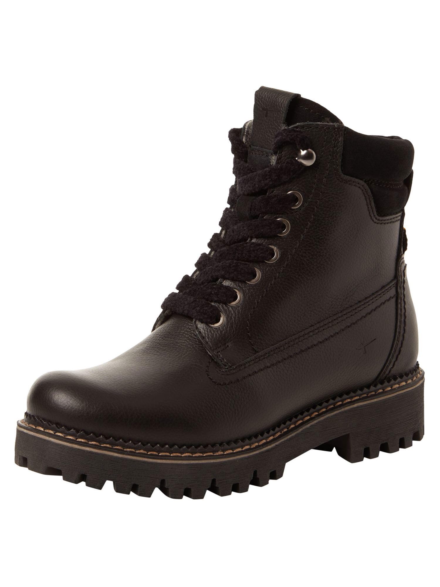 Tamaris Women's Damen Wl Lace Boot 1-26224-45 Snow, Black, 6.5 UK