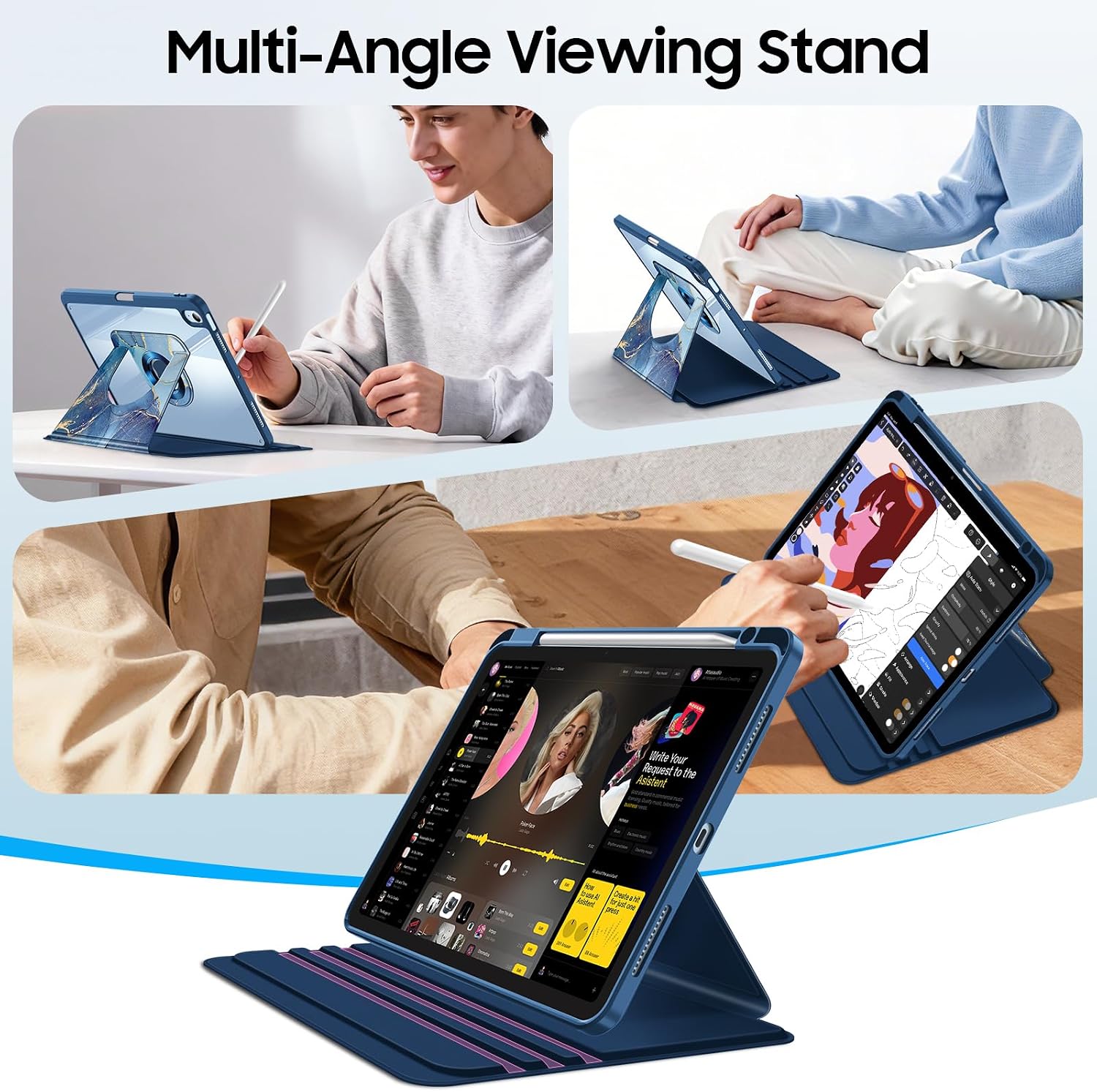 Fintie Rotating Case for iPad Air 11-inch & iPad Air 5th/4th Gen 10.9 inch image 4
