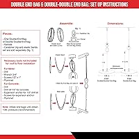 Vista 7 de CLETO REYES Saco de boxeo de doble extremo para entrenamiento de boxeo, entrenamiento de gimnasio, MMA, Kickboxing, Muay Thai