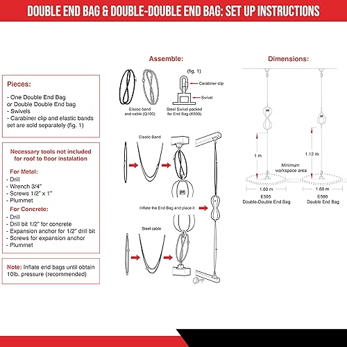 Miniatura 7 de CLETO REYES Saco de boxeo de doble extremo para entrenamiento de boxeo, entrenamiento de gimnasio, MMA, kickboxing, Muay Thai México,Negro -,Clásico