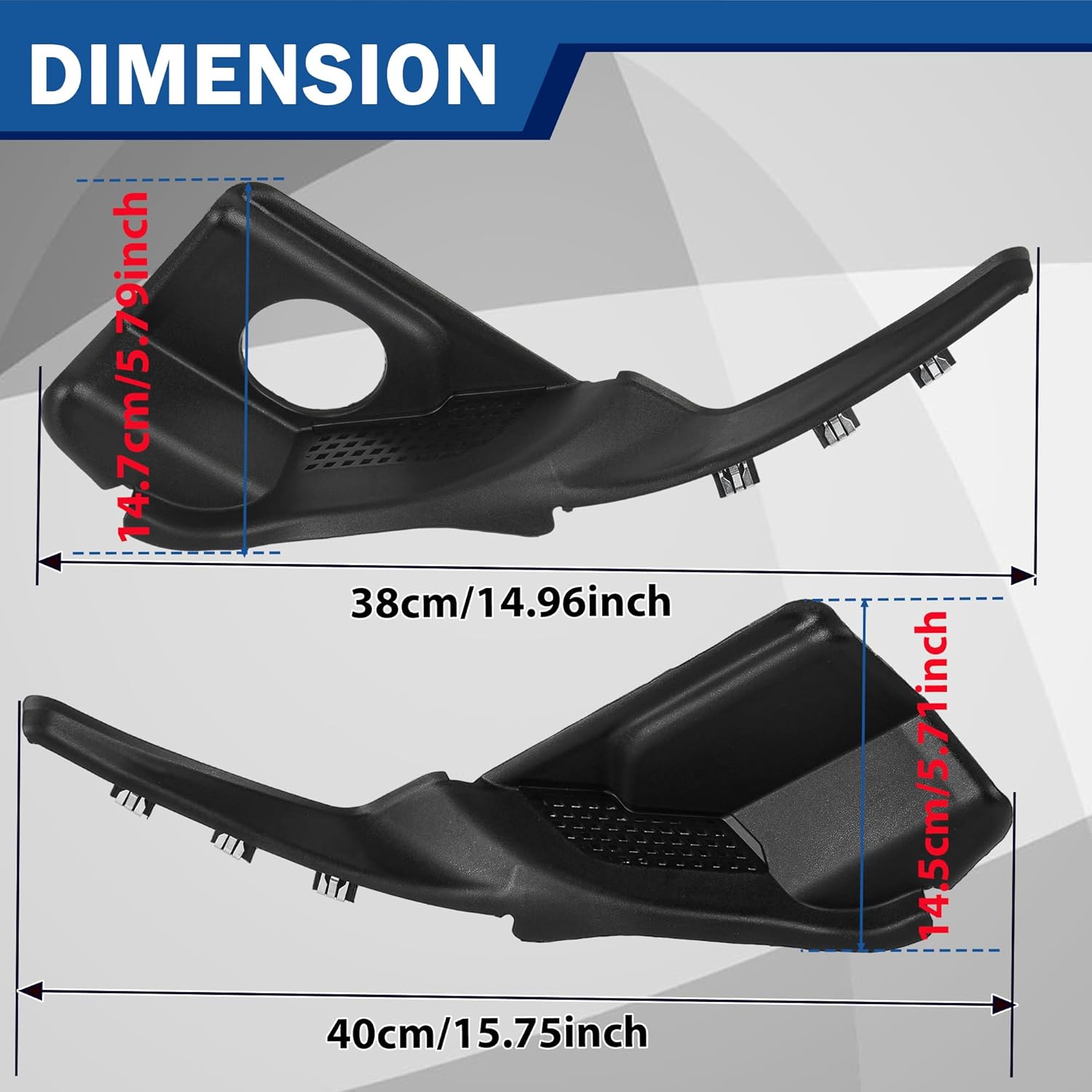 2 Pcs Windshield Wiper Cowl Panel Grille Compatible with Jeep Grand Cherokee 2016 2017 2018 2019 2020 2021 2022 55112951AC 55112952AC Left & Right Side Window Cover Trim Panel Set