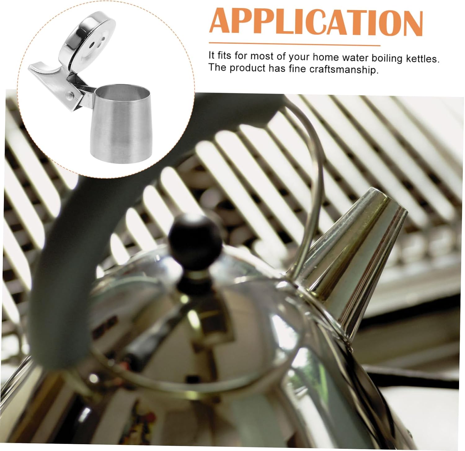INOOMP Stainless Steel Kettle Whistle Spout Replacement Nozzle Kitchen Kettle Accessory for Boiling Water Easy to Use Whistling Feature for Teakettle Sound