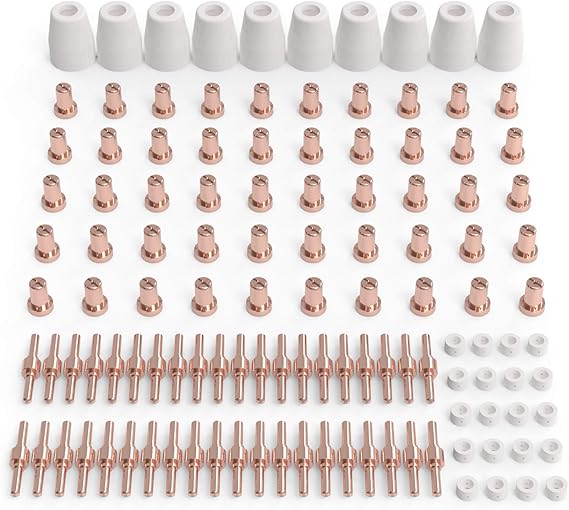 YESWELDER 110 Pcs Plasma Cutting Consumables Fit Cut40 50 with Plasma