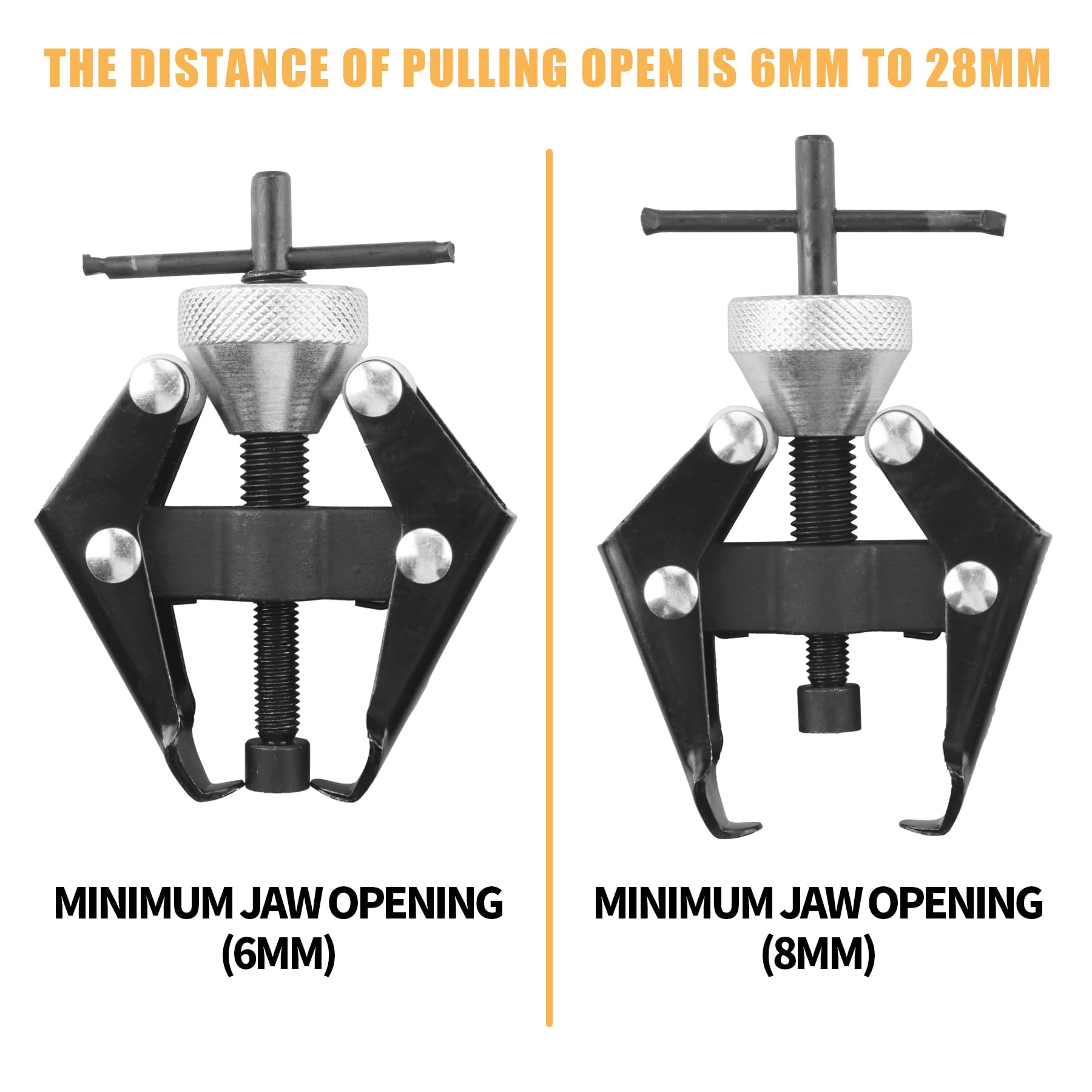 RAHQHD Battery Terminal and Wiper Arm Puller Tools, Heavy-Duty Arm Bearing Remover Puller Repair Tool, Windshield Wiper Arm Removal Tool