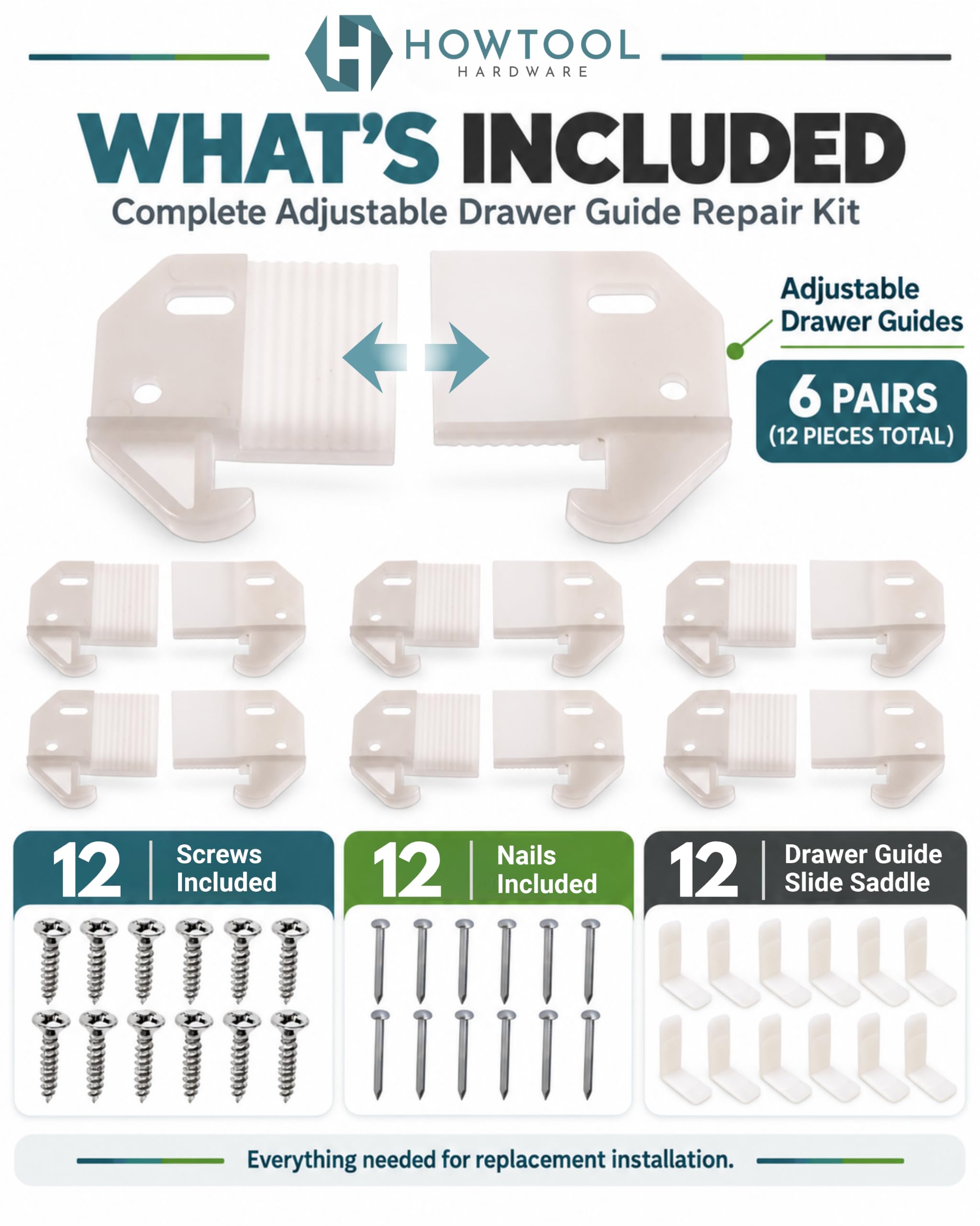 Adjustable Drawer Guides - Restore Your Drawers! -5