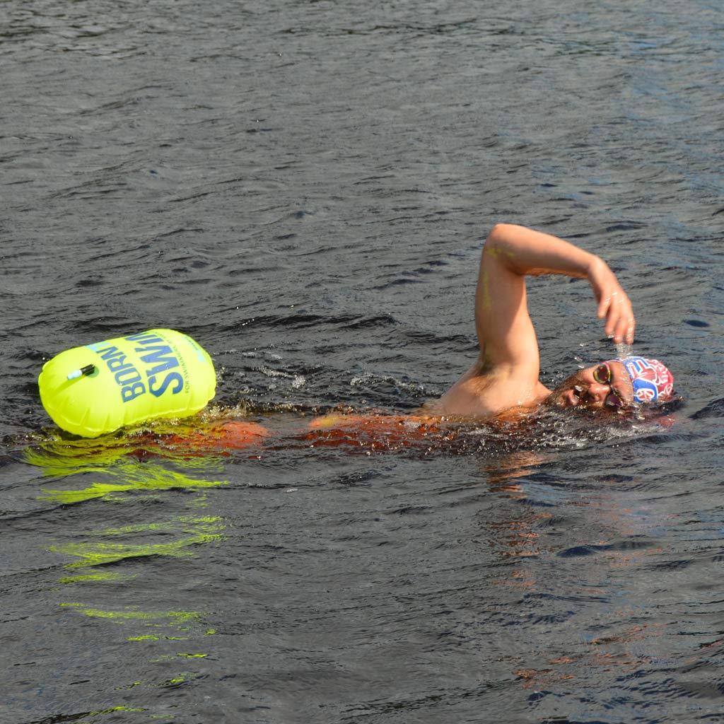 BornToSwim Schleppboje für Schwimmer Boya de Seguridad Brillante Unisex Adulto
