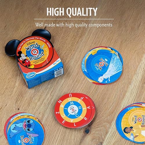 Miniatura 3 de ThinkFun Think Fun Disney WordARound Lee la palabra alrededor de la tarjeta Trivia Juego para mayores de 10 años