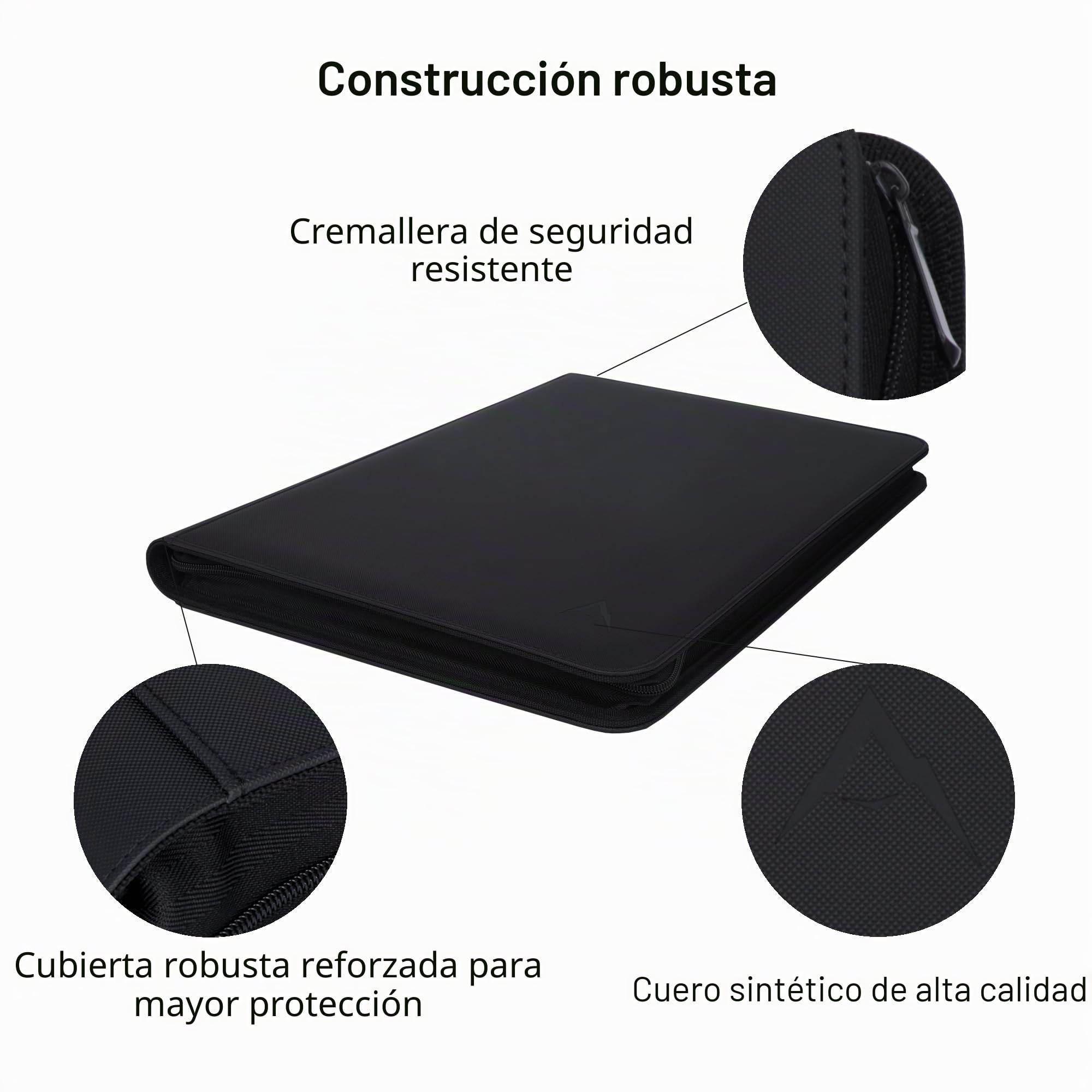 Carpeta de tarjetas de 16 bolsillos, se adapta a 1344 tarjetas de intercambio de carga lateral, álbum de tarjetas sin anillo para TCG y tarjetas deportivas