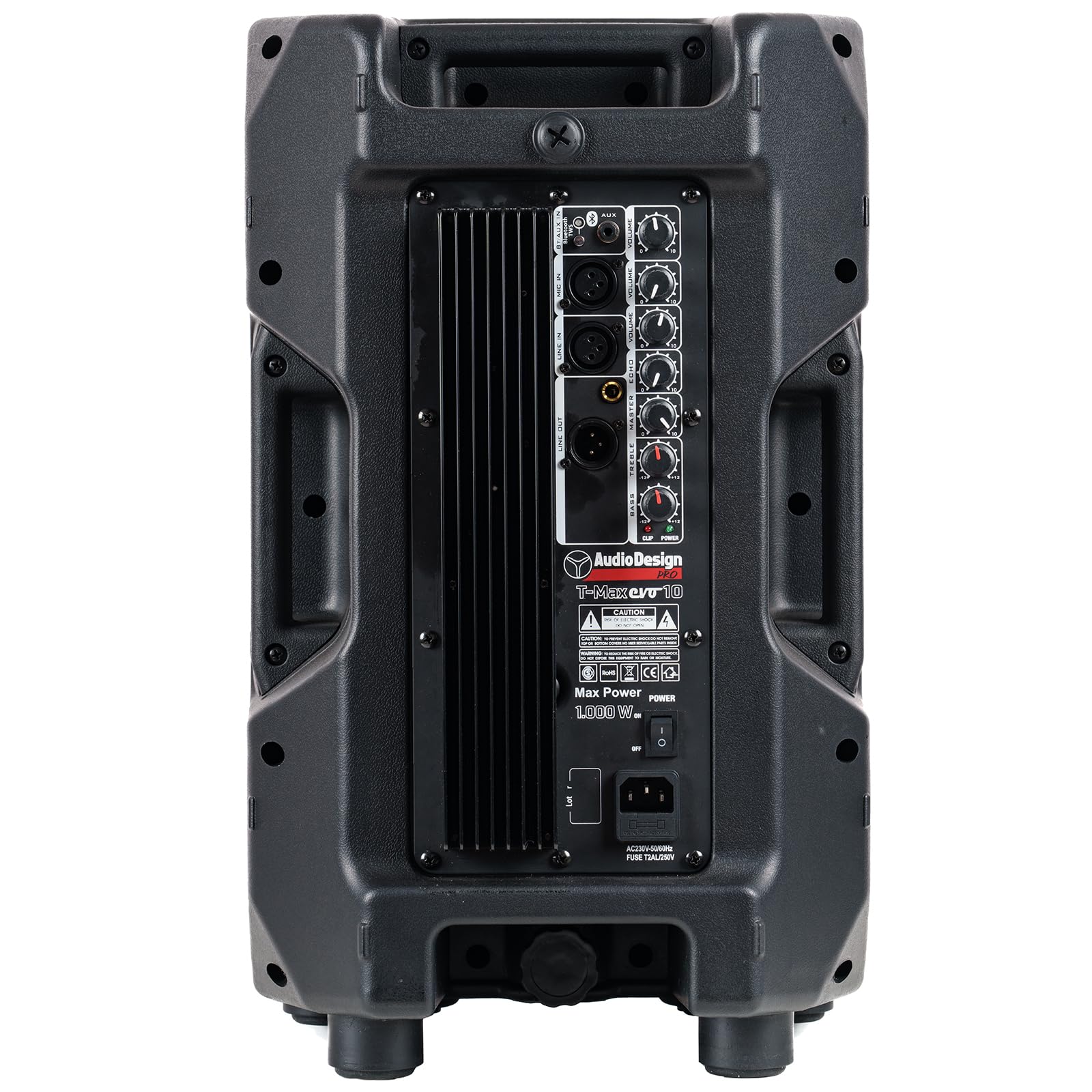 DIFFUSORE 10" ATTIVO A 2 VIE POTENZA 1000W PER CONCERTI E FESTE LIVE