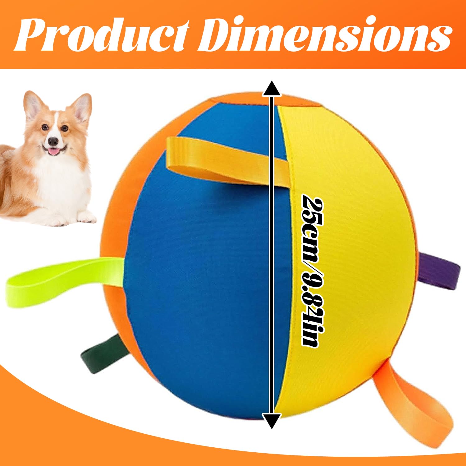 Herding Balle pour chien, Balle de troupeau gonflable, balle interactive et résistantes pour chien, Ballon interactif apaisant, Balle de cheval pour l'extérieur, pour jouer à chien en plein air