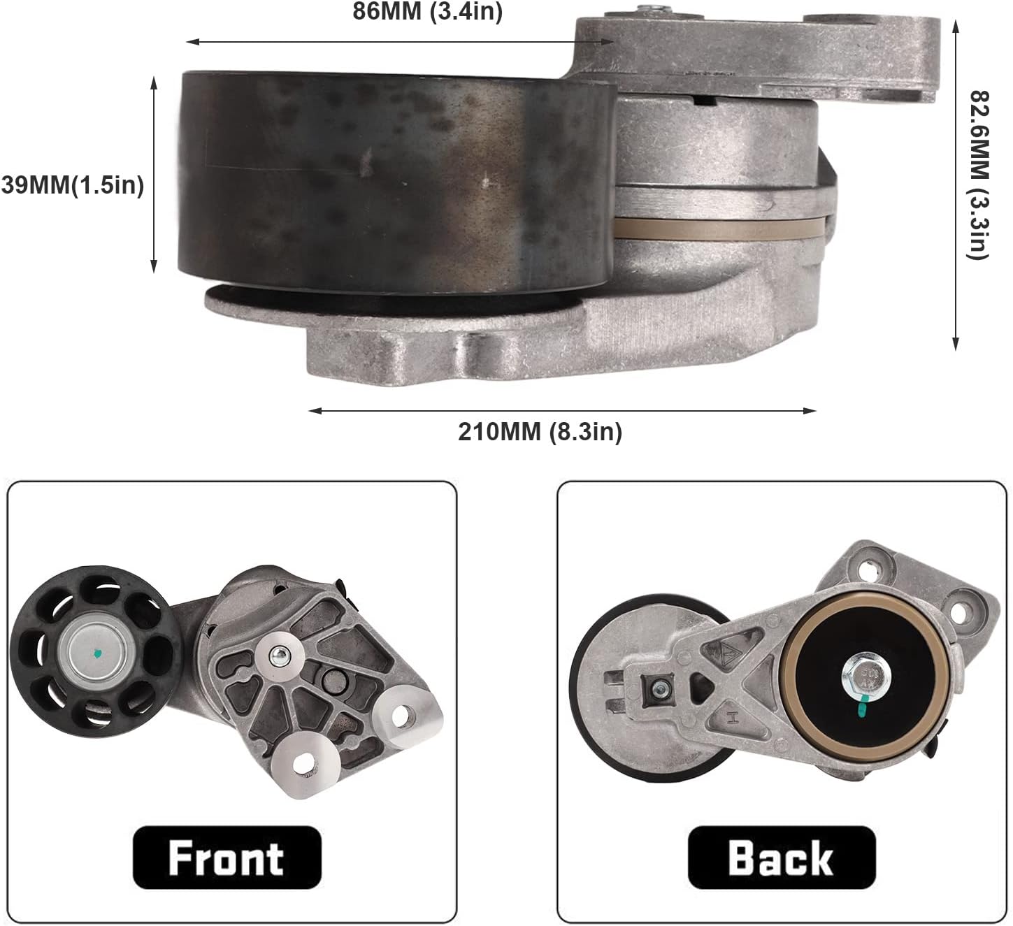 Engine Belt Tensioner, High Strength Professional 23669027 MP7 MP8