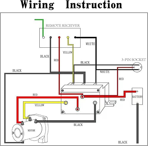 Miniatura 6 de Relé de contactor solenoide de cabrestante de 12 V 500 A y kit de control remoto inalámbrico doble para cabrestantes ATV UTV de 8000lbs-17000lbs