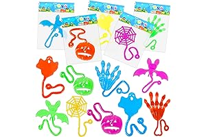 50 Pieces Halloween Stretchy Sticky Hands Toys for Kids