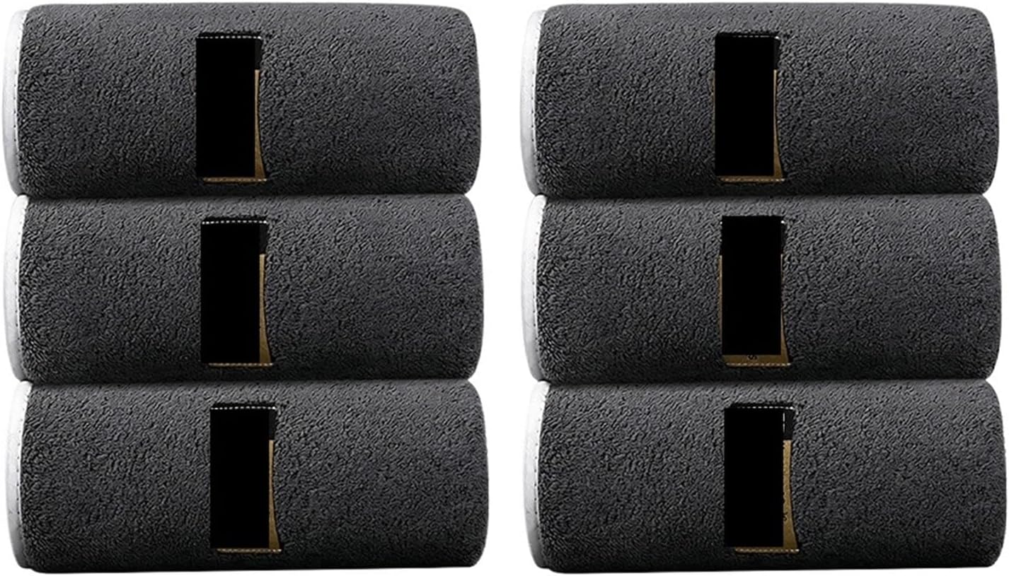 6pcs Thickened Microfiber Towel Set, 40x80cm/15.7"x31.5", Absorbent Quick-Drying Suitable for Family Fitness and Travel(Mixed Colors 6pcs)